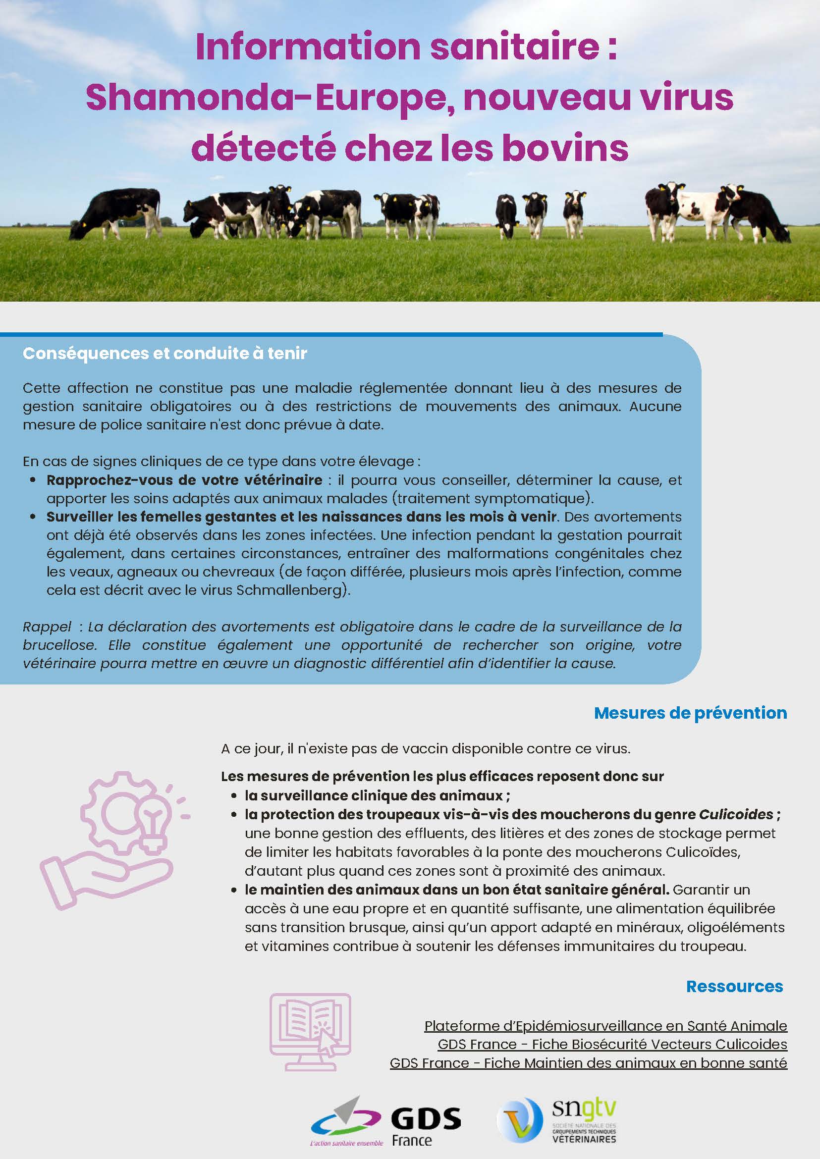 Fiche éleveurs Shamonda-Europe - page 2 - GDS France / SNGTV